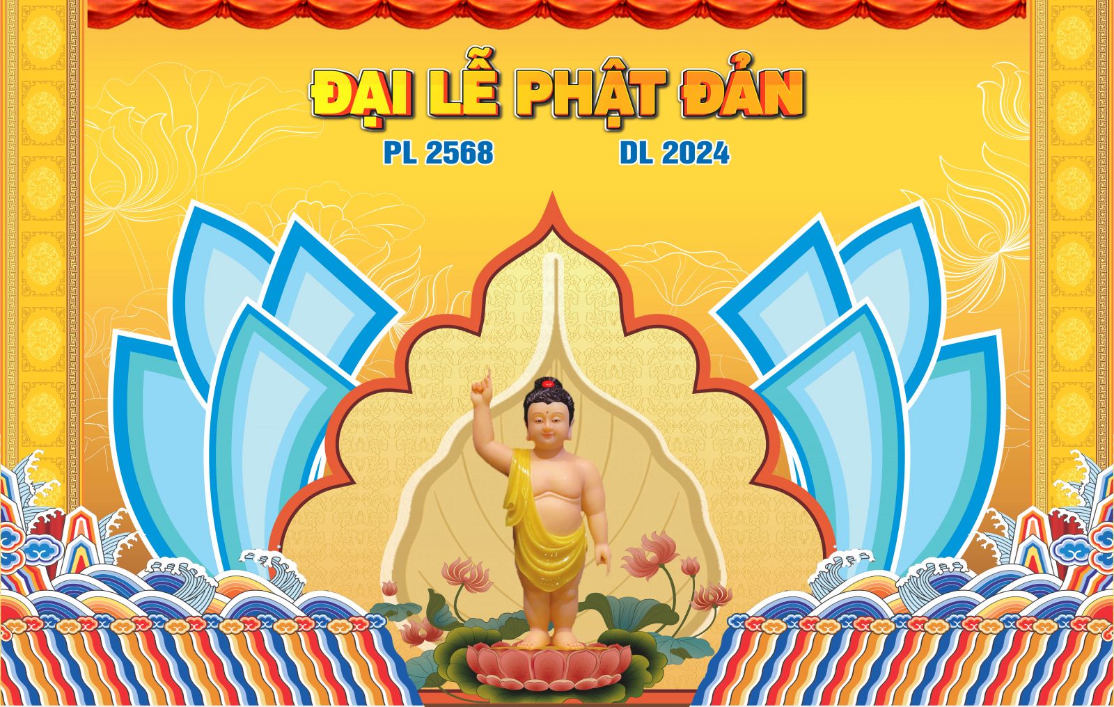 Đồng Nai: Ban Thông tin Truyền thông - phát hành mẫu thiết kế Phật đản PL. 2568 - DL. 2024