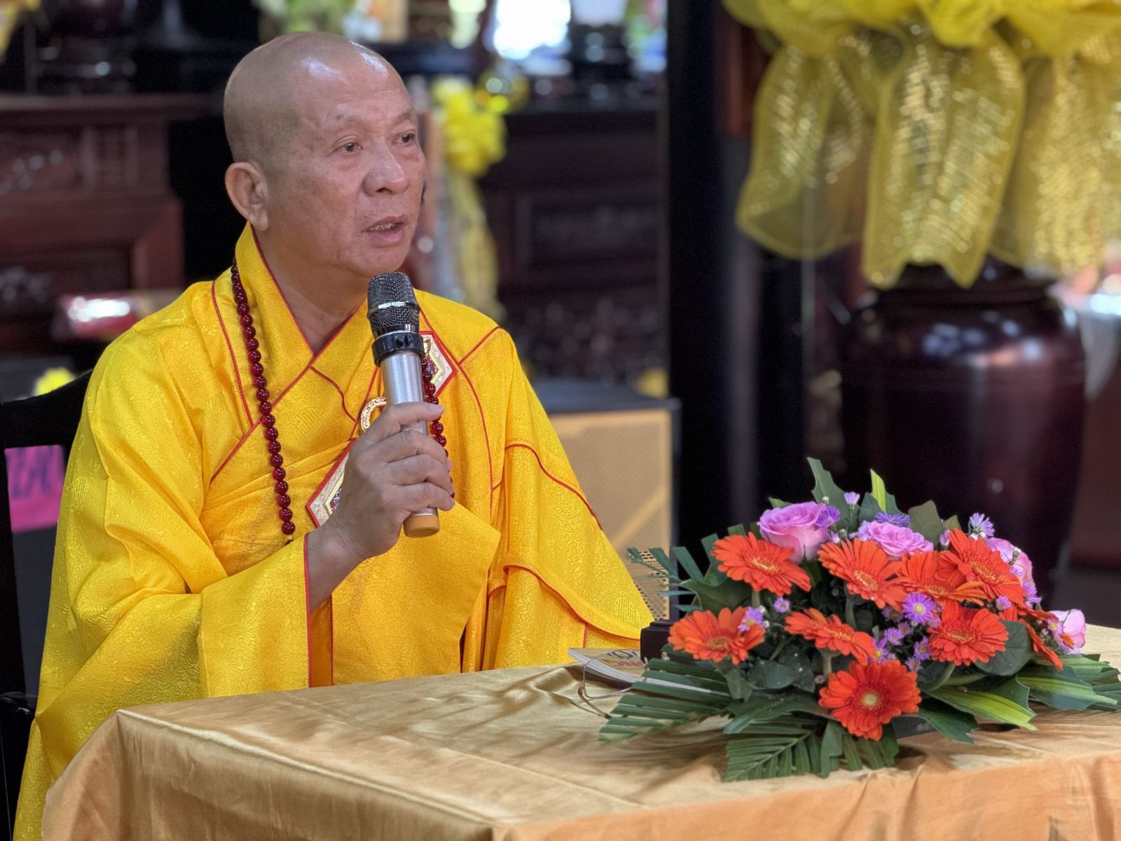 Đồng Nai: Chư Tăng Ni Phật giáo huyện Cẩm Mỹ Bố-tát tụng giới tại chùa Hoàng Mai