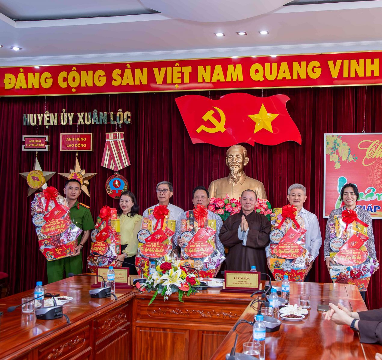 Xuân Lộc: Ban Trị sự GHPGVN huyện Xuân Lộc chúc tết các cơ quan lãnh đạo huyện Xuân Lộc và xã Suối Cát