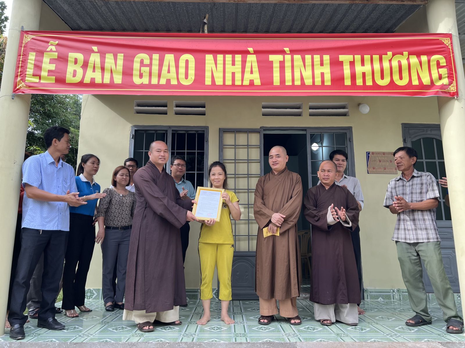 ĐỒNG NAI: Ban Trị Sự huyện Xuân Lộc trao tặng nhà tình thương cho hộ nghèo tại xã Suối cát, huyện Xuân Lộc