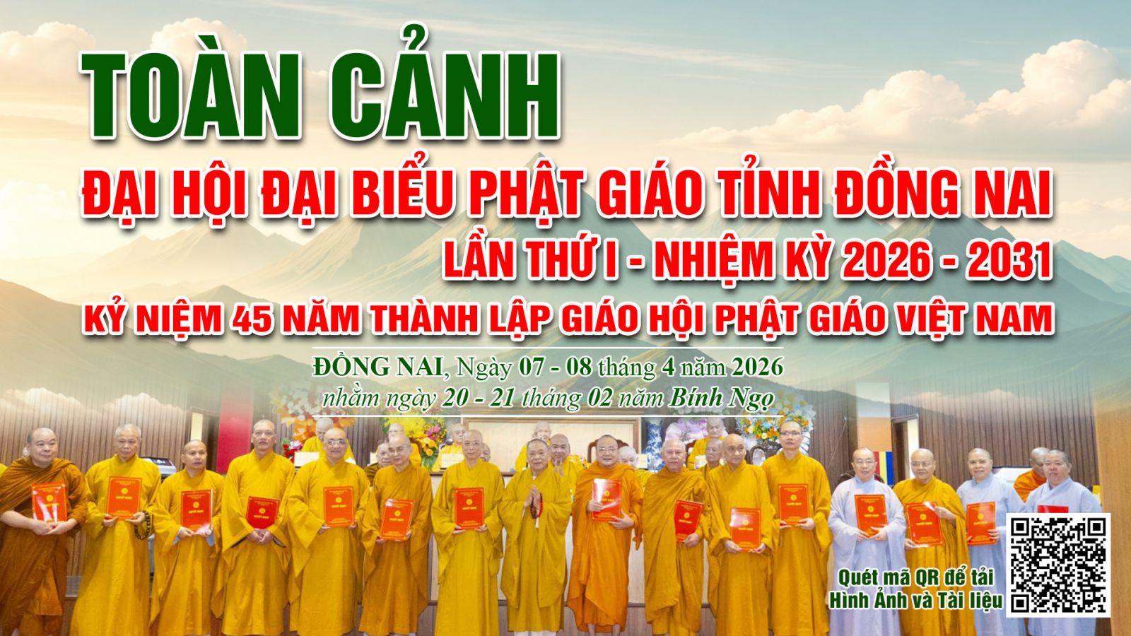 Toàn Cảnh Đại hội Phật giáo tỉnh Đồng Nai nhiệm kỳ 2026 - 2031