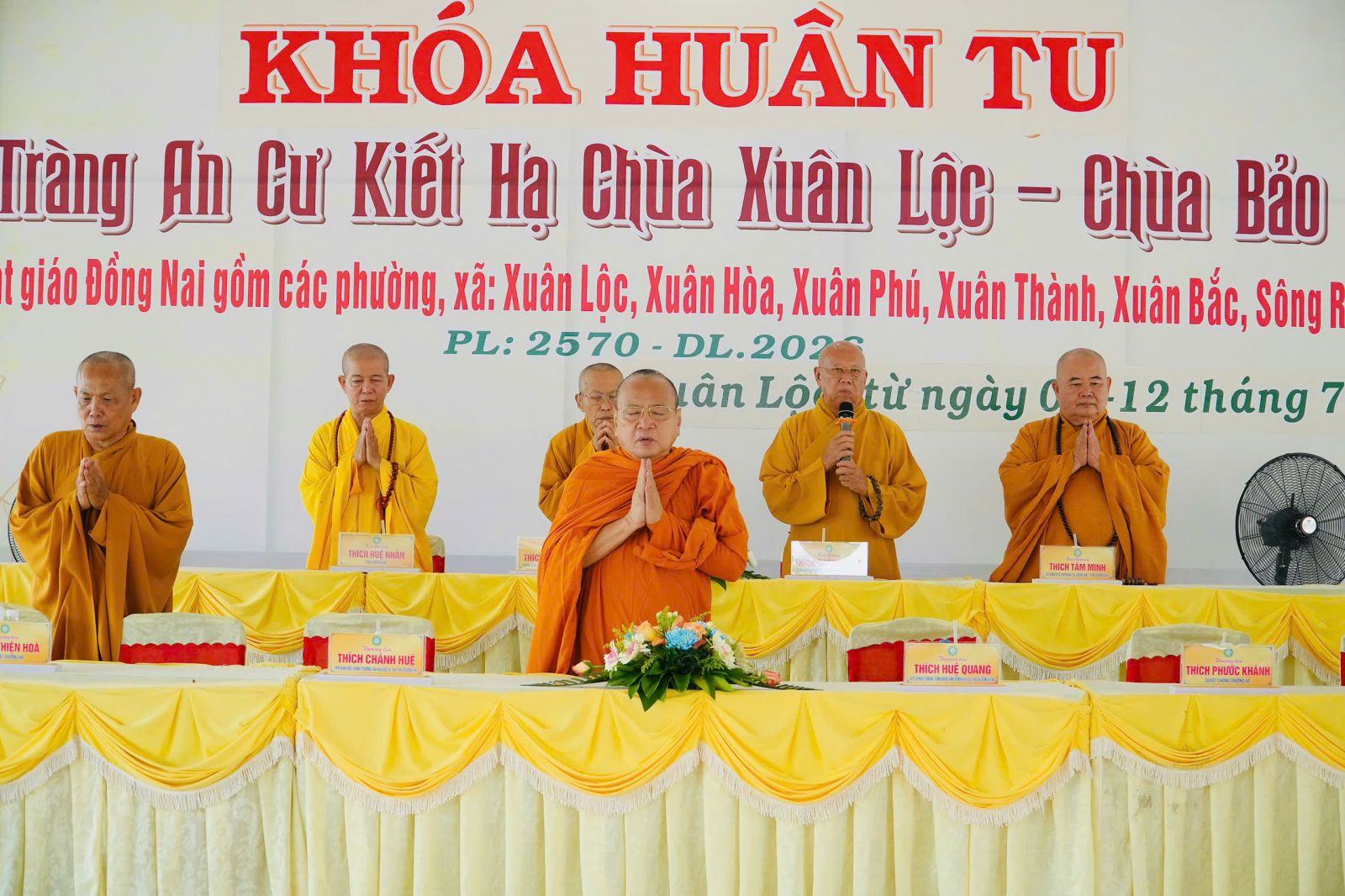 TP. Đồng Nai: HT. Thích Bửu Chánh thuyết giảng tại Khóa Huân tu Hạ trường Khu vực VI