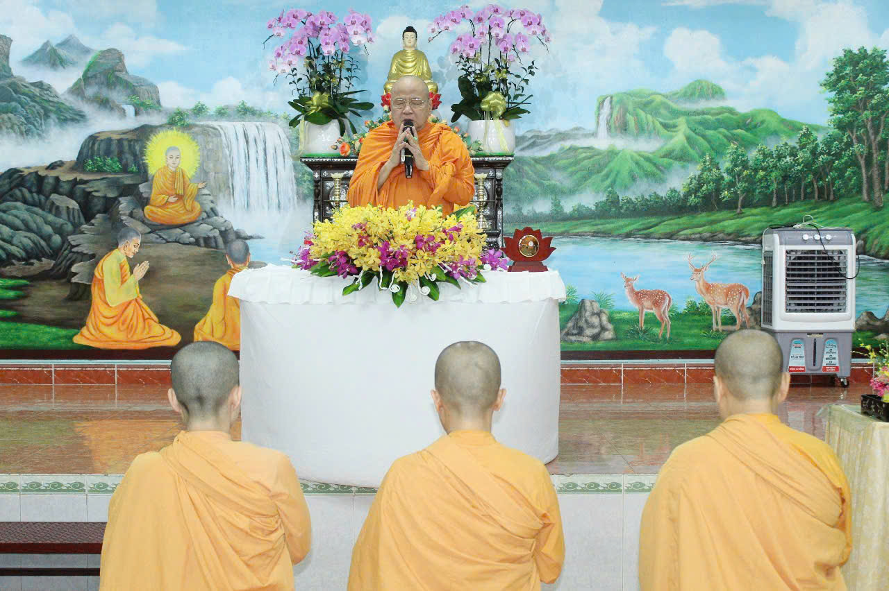 Hòa thượng Thích Bửu Chánh  chia sẻ 3 Pháp đem đến nhiều tác dụng tại Tịnh xá Ngọc Phương, Hồ Chí Minh