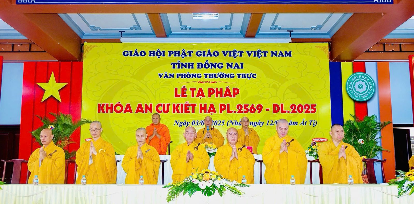 Trang nghiêm Lễ Mãn hạ Tự tứ - Tạ pháp An cư tại Chùa Tỉnh Hội 2, phường Bình Phước, tỉnh Đồng Nai