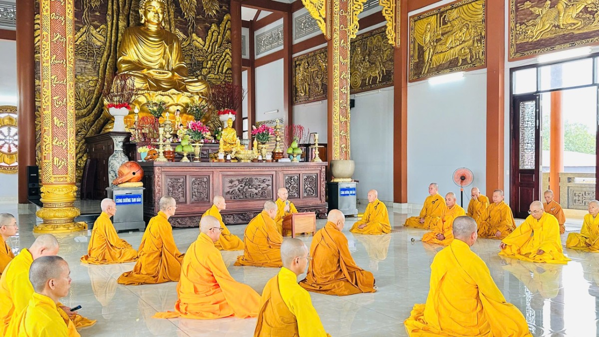 Đồng Nai: Trang nghiêm lễ Bố tát định kỳ của chư Tăng tại  Chùa Tỉnh Hội 2, phường Bình Phước